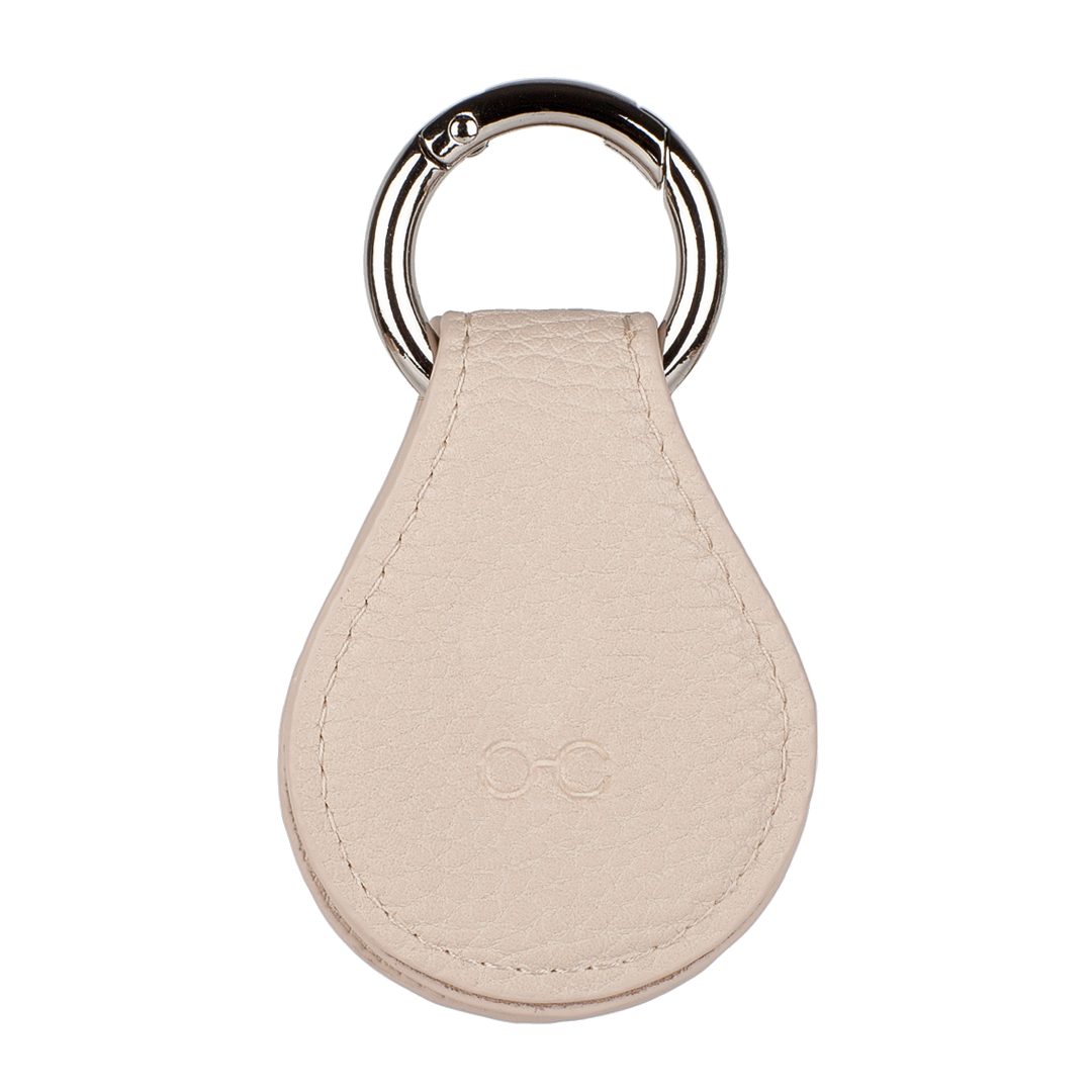 A pair of beige eyewear cases for glasses or sunglasses